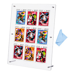 Прозрачный Настольные держатели для спортивных карт из ПВХ, прямоугольные, прозрачные, готовая продукция: 65x275x345 мм