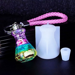 Cone Силиконовые формы для бутылок желаний своими руками, зыбучие формы, формы для литья смолы, для уф-смолы, изготовление изделий из эпоксидной смолы, конус, 5.2x4.1см и 1.7x1.8мм, отверстие : 8~26 мм