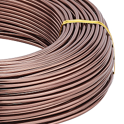 Верблюжий Анодированная алюминиевая проволока, для изготовления ювелирных изделий, верблюжие, 12 датчик, 2.0 мм, около 180.44 футов (55 м) / 500 г