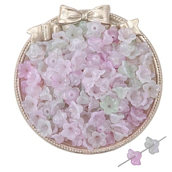 чертополох 100 шт. акриловые колпачки для бусин, цветок, чертополох, 12x7 мм, отверстие : 1.5 мм