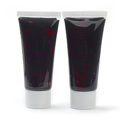 Noir 50 ml de fausse colle à crème fouettée, crème d'imitation de simulation de bricolage pour la décoration artisanale de coque de téléphone, noir, 4.6x2.9x10.2 cm
