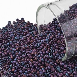 (704) Matte Color Andromeda TOHO Round Seed Beads, Japanese Seed Beads, (704) Matte Color Andromeda, 15/0, 1.5mm, Hole: 0.7mm, about 3000pcs/bottle, 10g/bottle