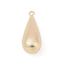 Teardrop Латунные подвески, реальный 14 k позолоченный, слеза, 39.5x16.5x15.5 мм, отверстие : 3 мм