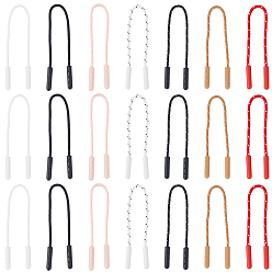 (52) Непрозрачная лаванда 70шт. 7 цвета полиэстер застежка-молния веревка, аксессуары для замены молнии, с смоляным концом, разноцветные, 135x4 мм, 10 шт / цвет