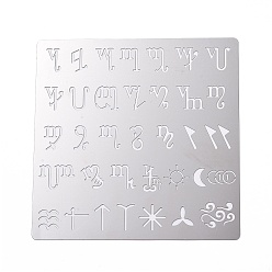 Constellation Carbon Steel Cutting Dies Stencils, for DIY Scrapbooking, Photo Album, Decorative Embossing Paper Card, Matte Stainless Steel Color, Constellation, 155.5x155.5x0.4mm