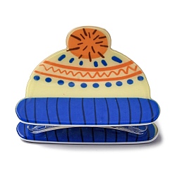 Hat Рождественские пластиковые заколки-коготь, аксессуары для волос для женщин и девочек, вязаная шапка, 48x66x49 мм