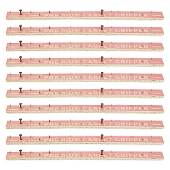 Salmon Wood Tufting Frame Tack Strip, Carpet Tack Strips with Iron Nails, Salmon, 307x20x17.5mm