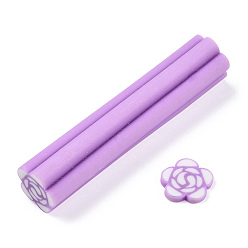 Средняя Орхидея Светящееся украшение для ногтей из полимерной глины ручной работы, Модные уходу за ногтями, трубы без отверстий , цветок, средне орхидеи, 47~50x8.5~10x8.5~10 мм