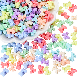 (52) Непрозрачная лаванда 500 непрозрачные акриловые бусины, бантом, разноцветные, 7.5x10x5.5 мм, отверстие : 1.6 мм