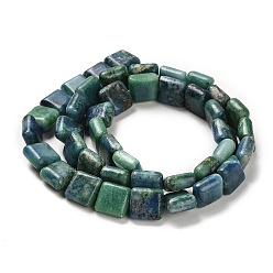 Sea Green Natural Dolomite Beads Strands, Dyed, Sqaure, Sea Green, 10x10x4.5mm, Hole: 1.4mm, about 40pcs/strand, 15.55 inch(39.5cm)
