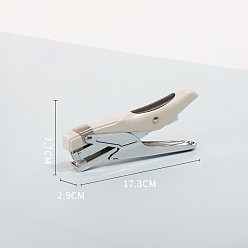 Античный Белый Пластиковый офисный степлер, настольный степлер с пружинным приводом, старинный белый, 173x29x77 мм