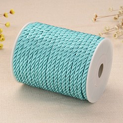 Dark Turquoise Twisted Nylon Thread, Dark Turquoise, 5mm, about 18~19yards/roll(16.4m~17.3m/roll)