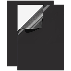 Rectangle 2шт. термостойких силиконовых ковриков, чёрные, прямоугольные, 210x300x1 мм