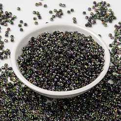 (RR4571) Волшебная Орхидейный Миюки круглые бусины рокайль, японский бисер, 8/0, (rr 4571) волшебная орхидея, 8/0, 3 мм, отверстие : 1 мм, Около 2111~2277 шт / 50 г