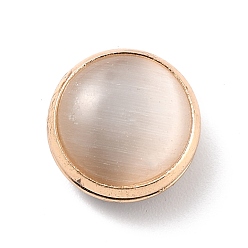 Светло-коричневый Бесследная брошь для одежды на магнитной присоске, сплав с бусинами кошачий глаз, золотые, загар, 75x75x0.5 мм