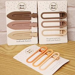 Белый Карты дисплея скрепки для волос, заколки для волос украшения аксессуары для волос, белые, 10x6 см