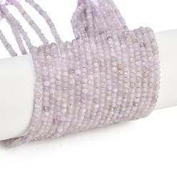 Amethyst Natural Lavender Amethyst Beads Strands, Faceted, Rondelle, 3x2~2.5mm, Hole: 0.7mm, about 167~209pcs/strand, 15.20~15.35 inch(38.6~39cm)
