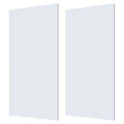 Белый 2 листы полиэтиленовые листы высокой плотности, прямоугольные, белые, 30.5x15.3x0.6 см