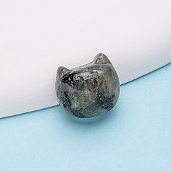 Лабрадорита Природные лабрадорита бисер, кошка, 20 мм, отверстие : 1.1 мм