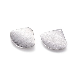 Платина Стойки обшивки латунные подвески, долговечный, треугольные, платина, 19x20.5x0.4 мм, отверстие : 1.4 мм