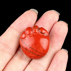 Красный Камень Резные фигурки из натуральной красной яшмы, статуэтки для украшения рабочего стола в домашнем офисе, след, 25x23 мм