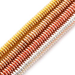 (52) Непрозрачная лаванда Гальванические немагнитных гематит бисер пряди, блюдце бусины, разноцветные, 5.5x1.5 мм, отверстие : 0.7 мм, около 266~267 шт / нитка, 15.94'' (40.5 см)