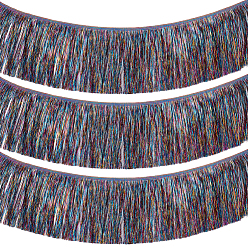 Разноцветный Кружевная отделка с кисточками из полиэстера, для украшения одежды, красочный, 7-7/8 дюйм (200 мм)