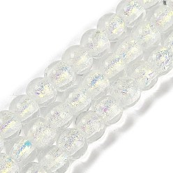 Прозрачный Нити из фольги в технике лэмпворк, рондель, прозрачные, 10.5x8.5 мм, отверстие : 1 мм, около 40 шт / нитка, 12.99'' (33 см)