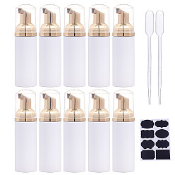 Mixed Color Plastic Squeeze Bottles, with  Chalkboard Sticker Labels, Adhesive Stickers, Plastic Transfer Pipettes, Mixed Color, 37x6~37mm, Hole: 2mm