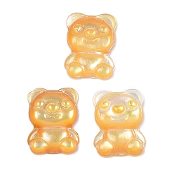 Желтые Ракушки Природные желтые кабошоны оболочки, медведь, 12x10x3 мм