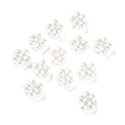 Морская Ракушка Непрозрачные акриловые бусины, металла обвитые, цветок, цвет морской раковины, 14.5x13.5x7.5 мм, отверстие : 1.6 мм, Около 490 шт / 500 г