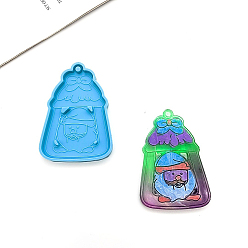 Bell DIY Silicone Christmas Theme Pendant Molds, Resin Casting Molds, for UV Resin, Epoxy Resin Jewelry Making, Bell, 85x60mm
