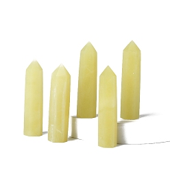 Сюянь Нефрит Башня из натурального нефрита Сюянь, украшение для дома, исцеляющие каменные палочки, Декоры для медитации и терапии Рейки чакры, шестиугольная призма, 50~60 мм