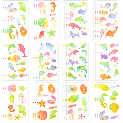 Mixed Shapes 36 шт. 2 стильные водонепроницаемые самоклеящиеся наклейки с картинками из ПВХ, Украшение дневника для фотоальбома своими руками, разнообразные, 6~33x6~31x0.2 мм