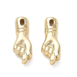 Golden 304 Stainless Steel Charms, Palm Charms, Long-Lasting Plated, Golden, 15x5.5x3.5mm, Hole: 2x1mm