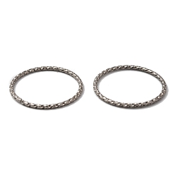 Edelstahl Farbe Anlaufgeschützte, aus Edelstahl gefertigte, gesägte, offene Biegeringe, Diamantgeschliffene, strukturierte runde, Edelstahl Farbe, 304 mm, Innendurchmesser: 21.3x1.1 mm