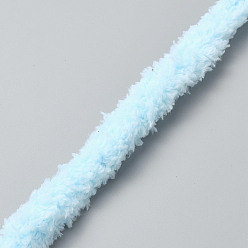 Светло-Голубой Плюшевые палочки своими руками, средство для чистки труб, стебли из синели из полиэстера, с алюминиевой жилой, материал для детских поделок, Небесно-голубой, 970x20x19 мм