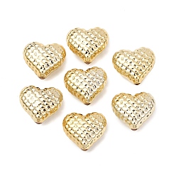 с Золотистым Покрытием УФ-покрытие акриловых вафельных бусин, сердце, с золотым покрытием, 17x20x9 мм, отверстие : 2 мм