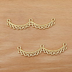 Золотой 50ссылки на компоненты люстры из сплава шт., цветок, золотые, 55x12 мм