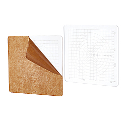 White Acrylic Chassis, Clay Tool, Square, White, 19.1x19.1x0.3cm