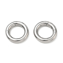 Couleur Acier Inoxydable Anneaux de porte à ressort en acier inoxydable résistants au ternissement, o bagues, anneau, couleur inox, 304mm, diamètre intérieur: 18x3.5 mm