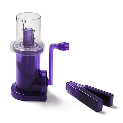 Фиолетовый Пластиковые инструменты для ручного вязания своими руками, с железной фурнитурой, фиолетовые, 14x9.5x6 см