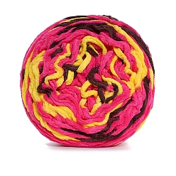 Оранжевый Полиэфирная пряжа, для свитера, шапки, носков, детских одеял, сегмент окрашенный, оранжевые, 6 мм