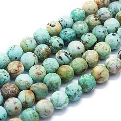 Peruvian Turquoise(Jasper) Бусы натуральная перуанская бирюза (яшма), класс А, круглые, 10 мм, отверстие : 1 мм, около 39~40 шт / нитка, 15.35 дюйм (39 см)