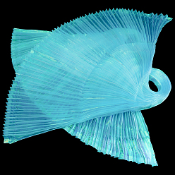 Бледно-бирюзовый 1полиэфирная лента ПК, плиссированная тканевая лента в стиле русалки, бледные бирюзовая, 1-1/8 дюйм (30 мм), около 2 м / шт