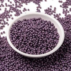(RR4489) Duracoat Dyed Opaque Dark Orchid MIYUKI Round Rocailles Beads, Japanese Seed Beads, 8/0, (RR4489) Duracoat Dyed Opaque Dark Orchid, 3mm, Hole: 1mm, about 19000~20500pcs/pound
