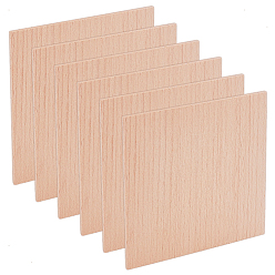BurlyWood Square Wood Board, DIY Craft, BurlyWood, 102x102x2.5mm