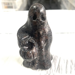 (224) Цвет бронзы Олимп внутри цвета Привидение с тыквой натуральный огненный потрескивающий агат смоляные украшения для офиса домашний стол украшения, 45x40x80 мм