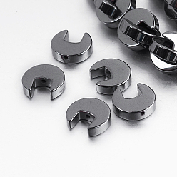 Немагнитные Гематит Немагнитные синтетический гематит бисер пряди, сочетание бисера, 11x3 мм, отверстие : 1 мм, около 72 шт / нитка, 15.3 дюйм (39 см)