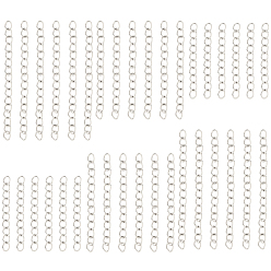 Серебро 120 шт. 3 стили 304 удлинитель цепи из нержавеющей стали, серебряные, 30~53x3 мм, 40 шт / стиль